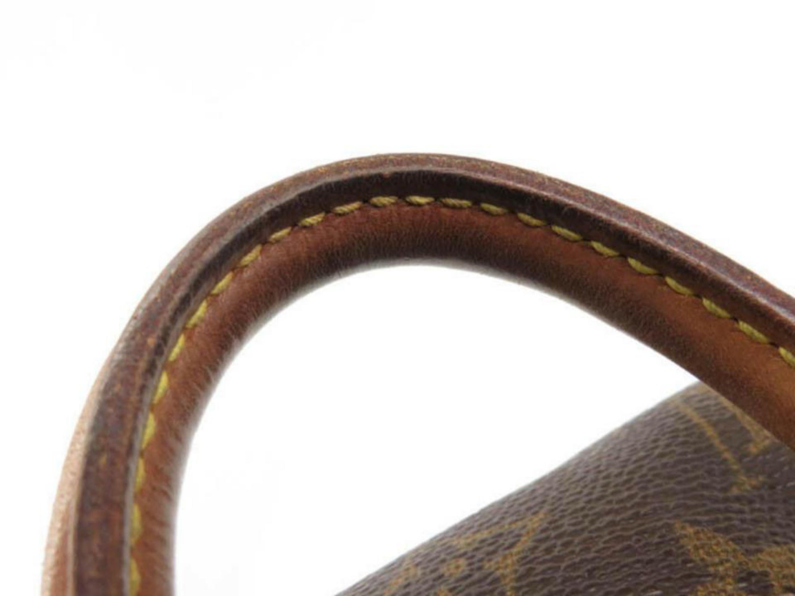 Louis Vuitton Montsouris Monogram Mini 870233 Brown Coated Canvas Backpack For Sale 5