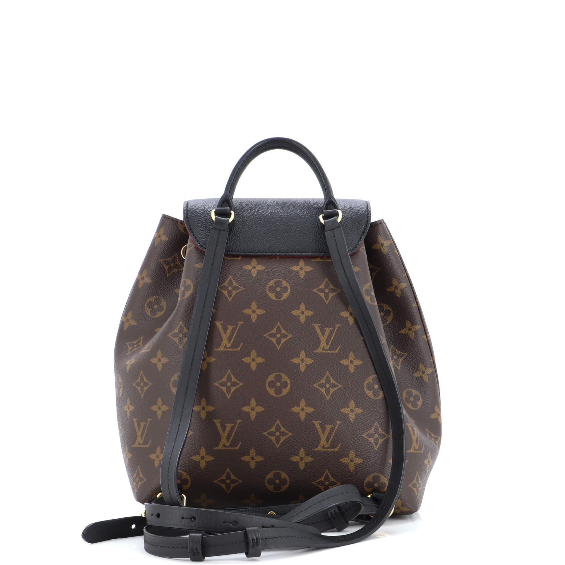 Louis Vuitton Montsouris NM Backpack Monogram Canvas with Leather PM In Good Condition In NY, NY