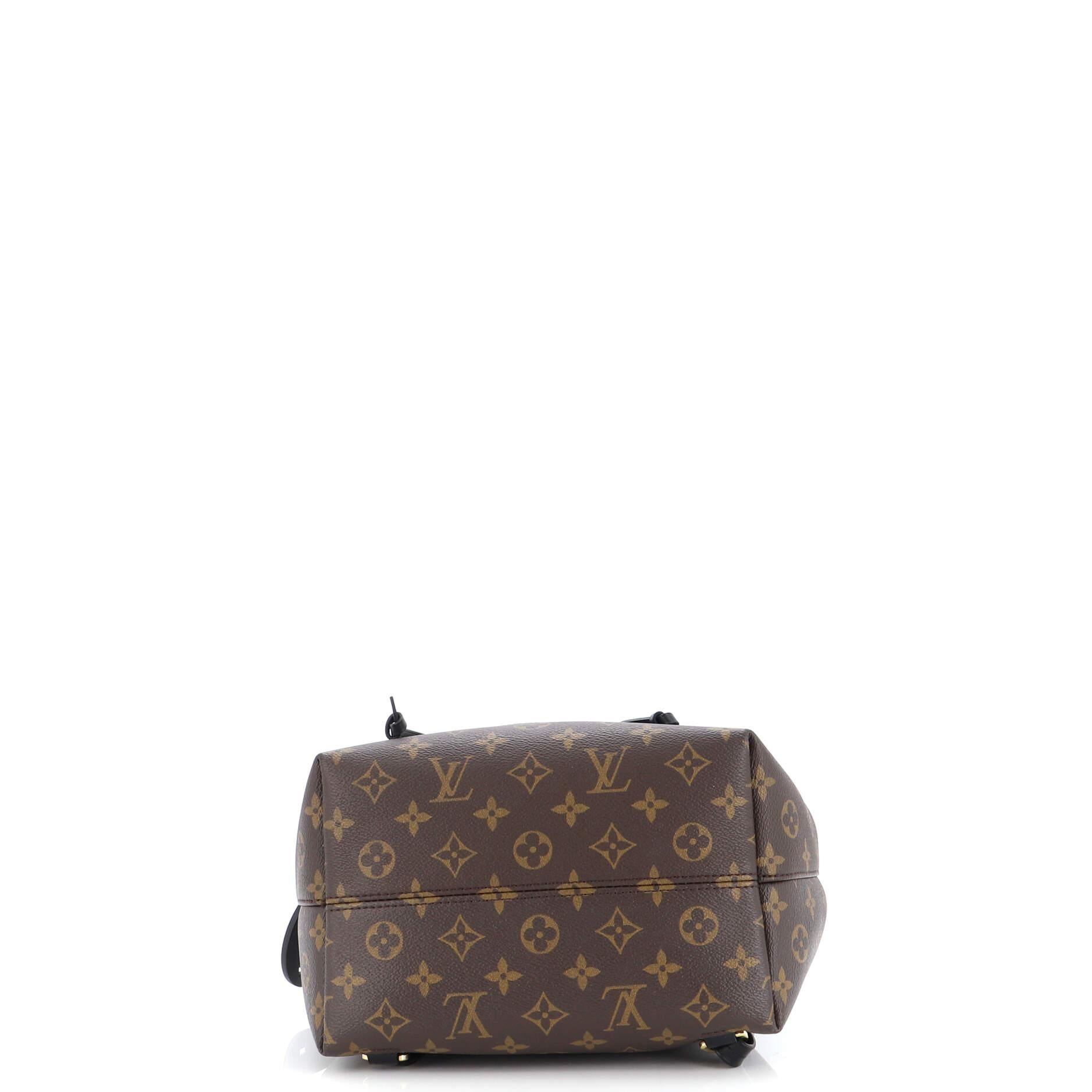 Louis Vuitton Montsouris NM Backpack Monogram Canvas with Leather PM In Good Condition In NY, NY