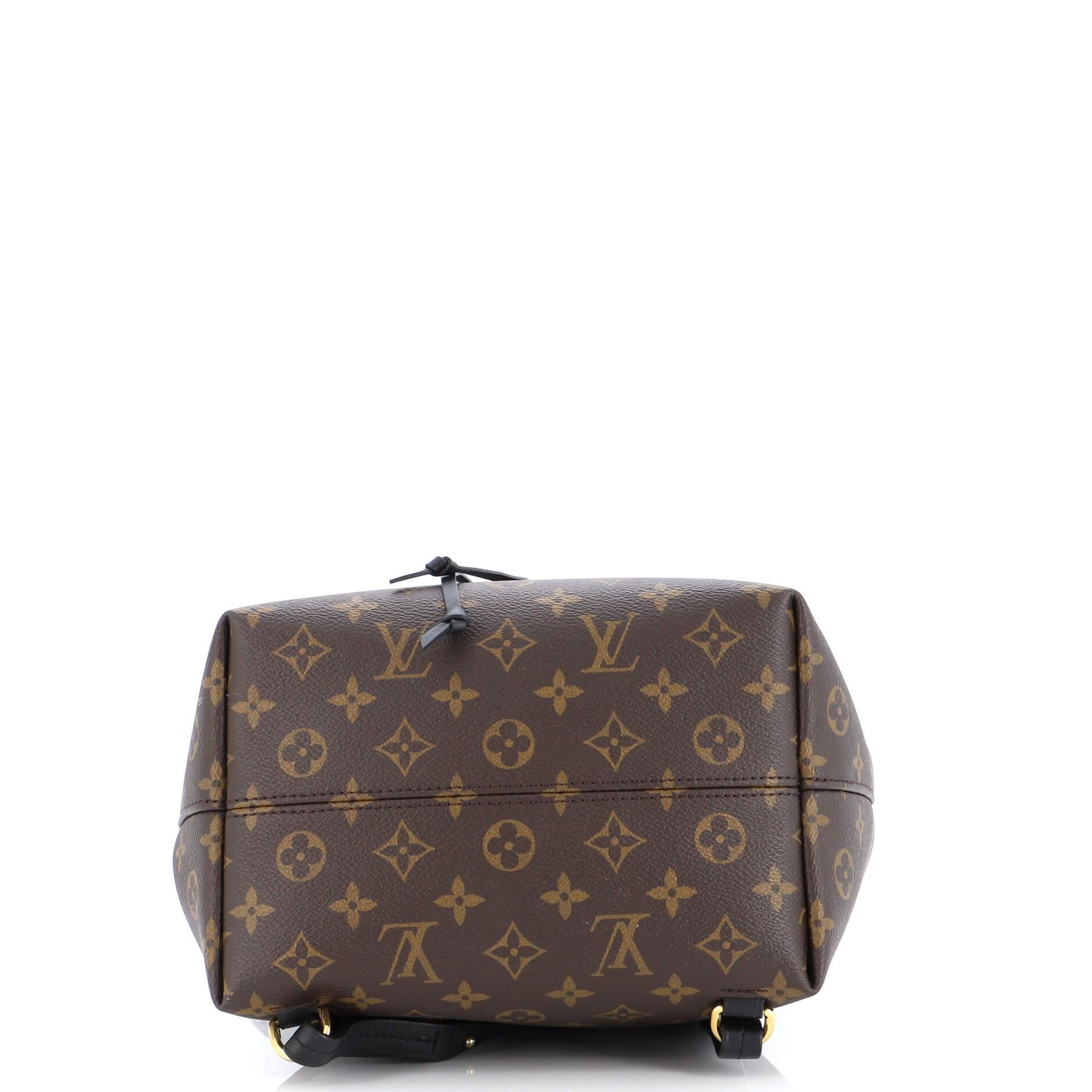 Women's or Men's Louis Vuitton Montsouris NM Backpack Monogram Canvas with Leather PM