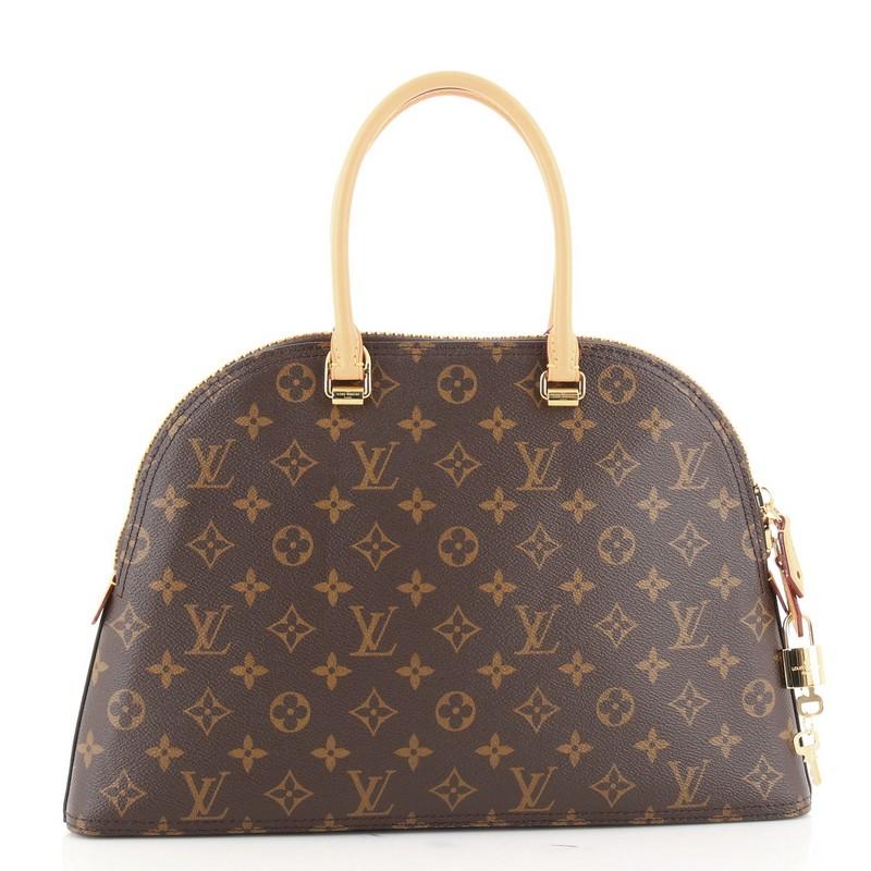 Brown Louis Vuitton Moon Alma Bag Monogram Canvas