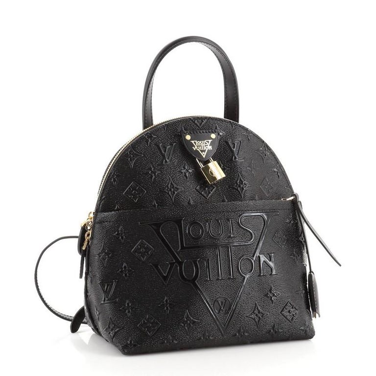 Louis Vuitton Moon Backpack Embossed Monogram Midnight Canvas Black 69055303