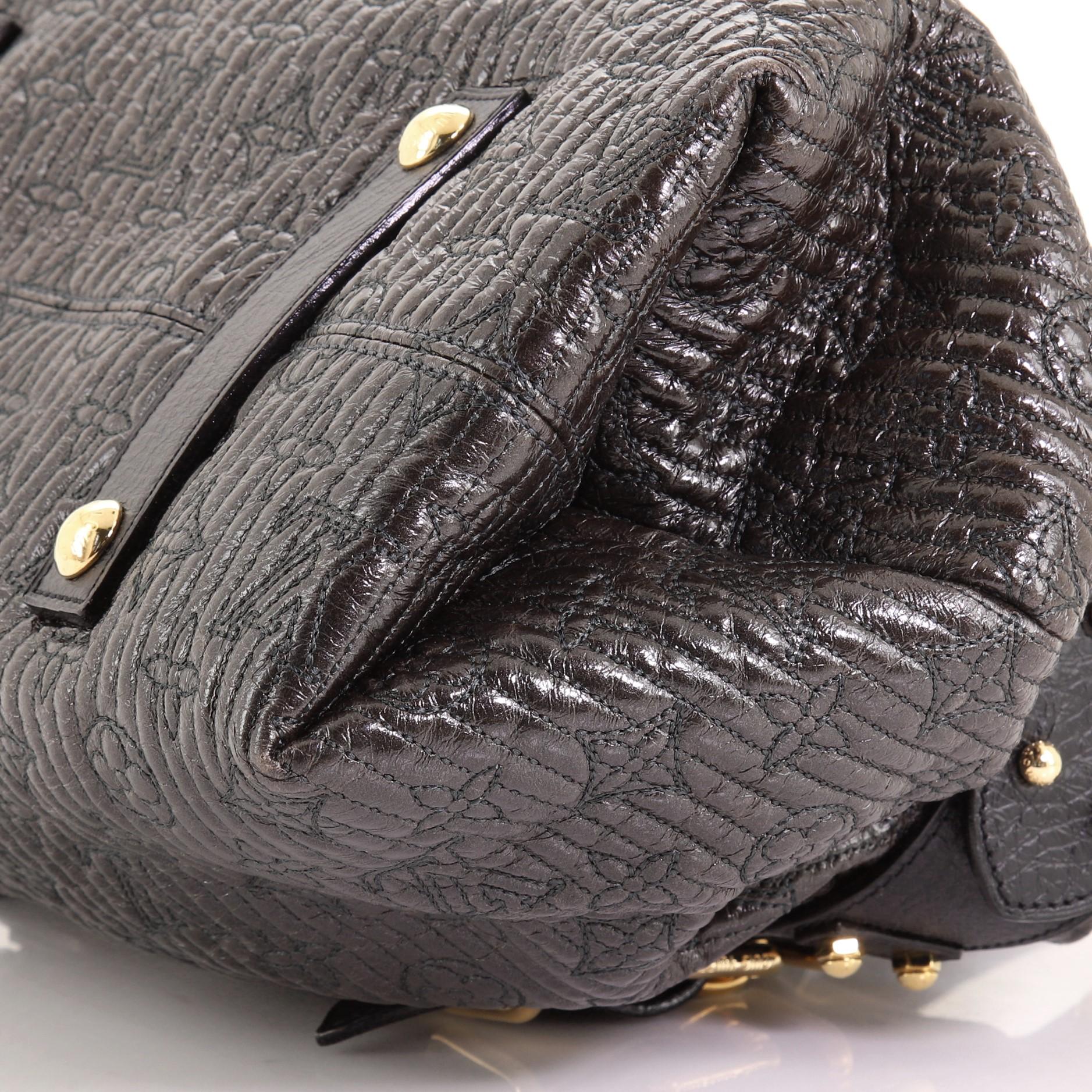 Women's or Men's Louis Vuitton Motard Biker Handbag Monogram Quilted Leather