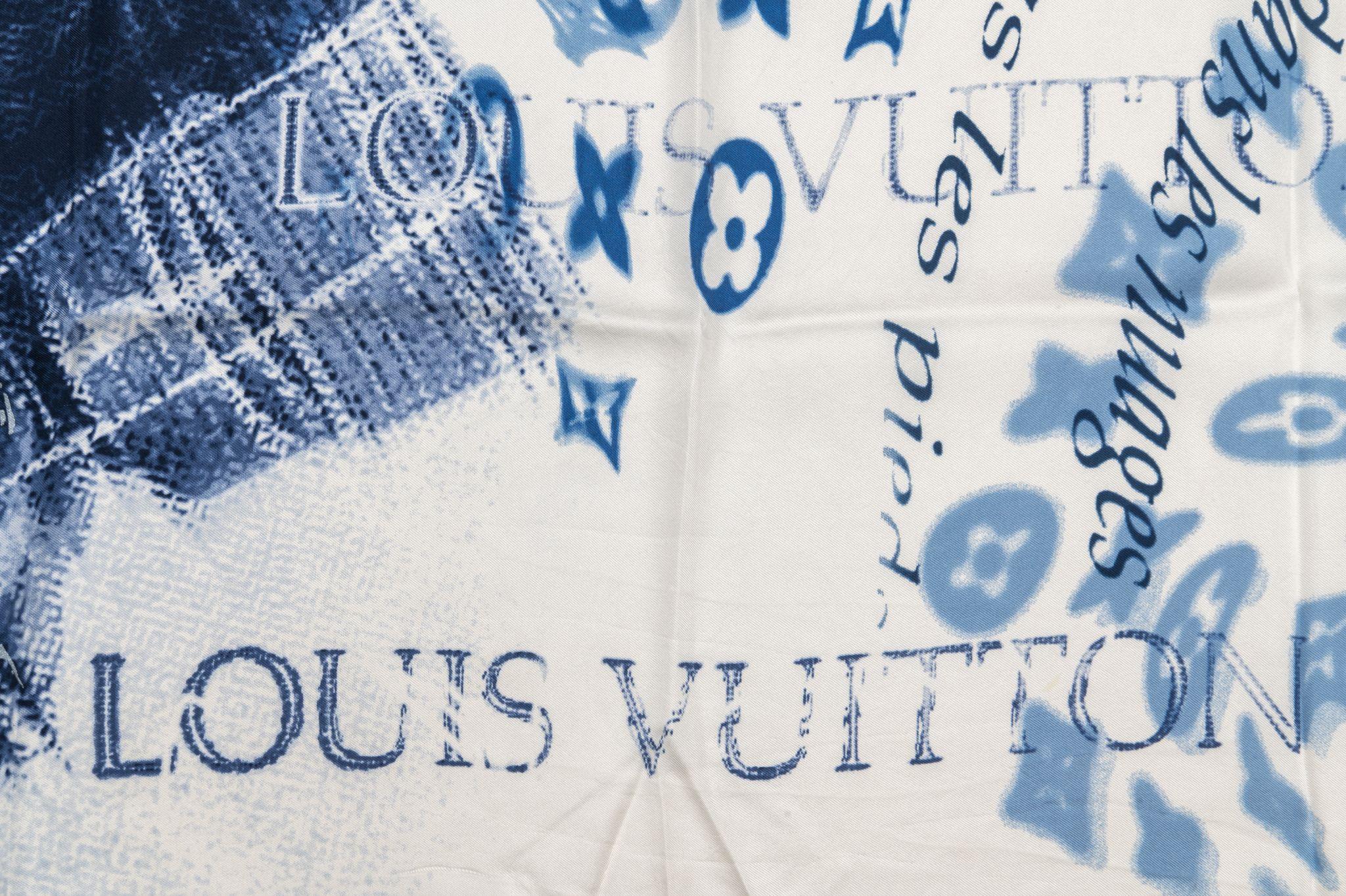 Women's Louis Vuitton Motorcycle Silk Scarf For Sale