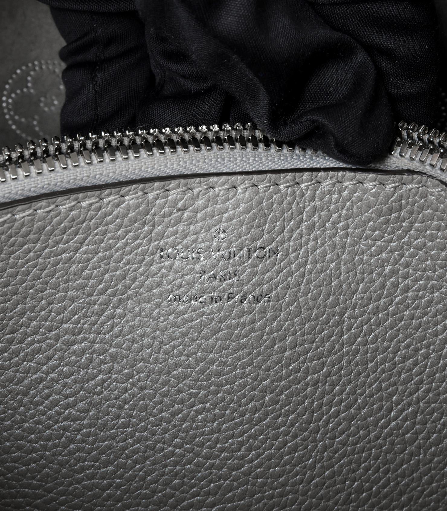 Louis Vuitton Mouse Grey Mahina Perforated Monogram Calfskin Leather Muria 2