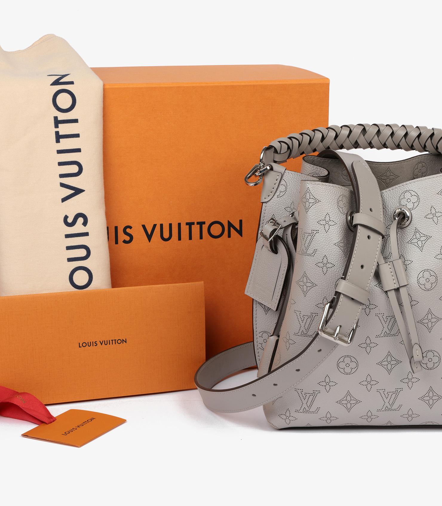 Louis Vuitton Mouse Grey Mahina Perforated Monogram Calfskin Leather Muria 4