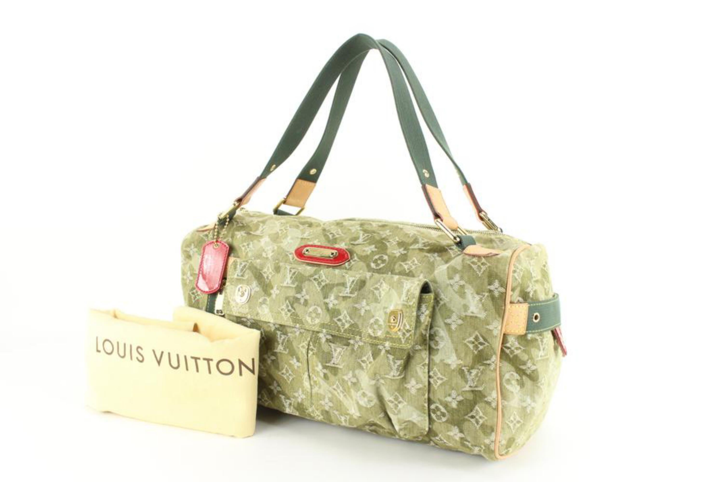 Louis Vuitton Mukakami Denim Monogramouflage LYS Jasmine Camo Duffle 94lv826s 3