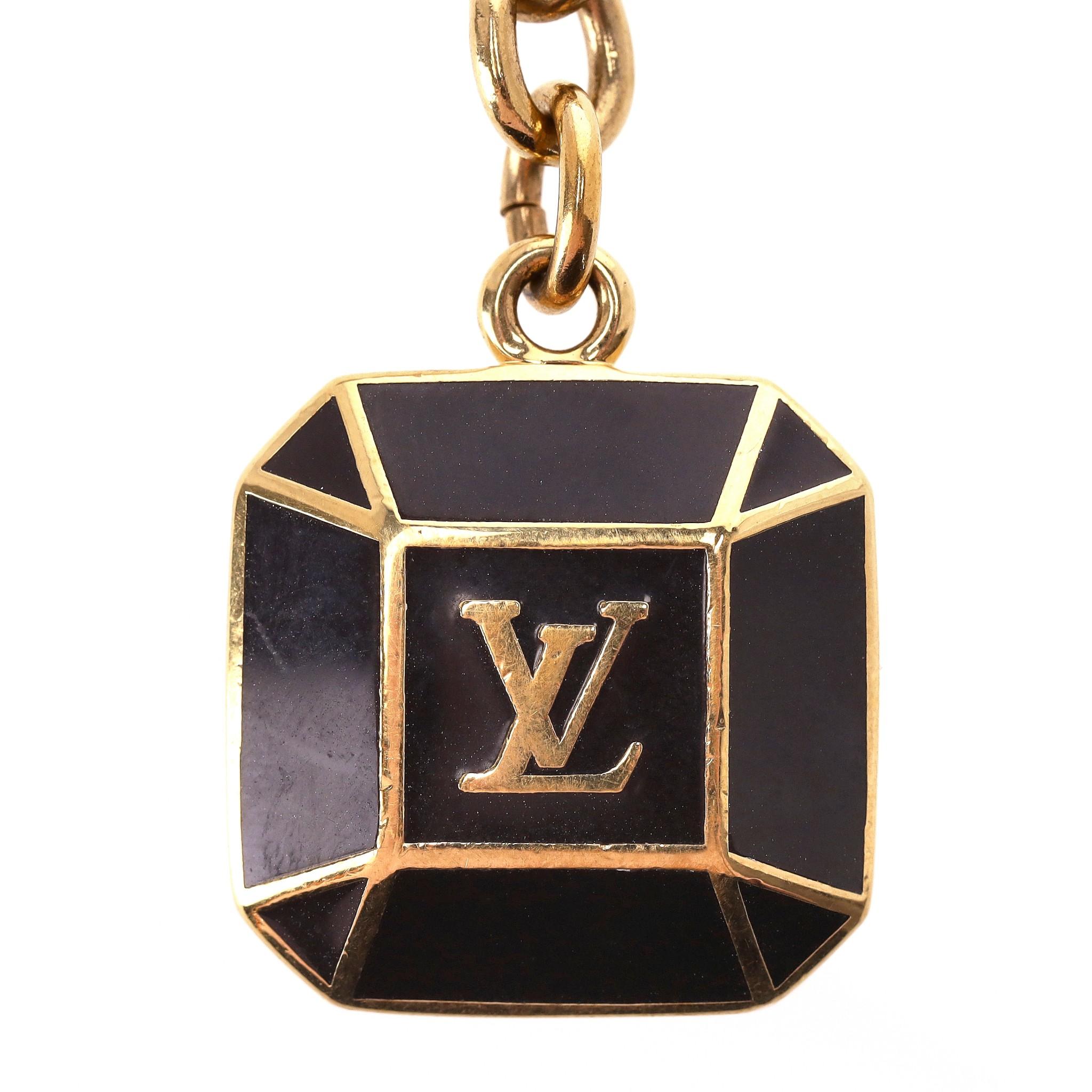 Louis Vuitton Multi Dangle 'LV' Logo Bag Charm In Good Condition For Sale In London, GB