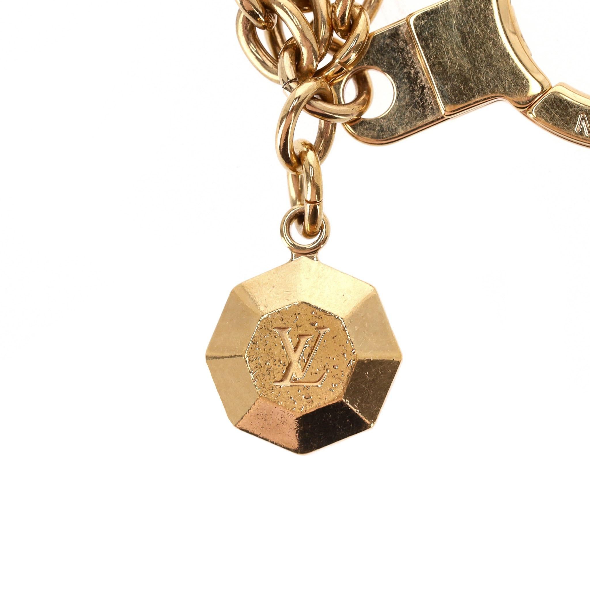 Louis Vuitton Multi Dangle 'LV' Logo Bag Charm For Sale 2