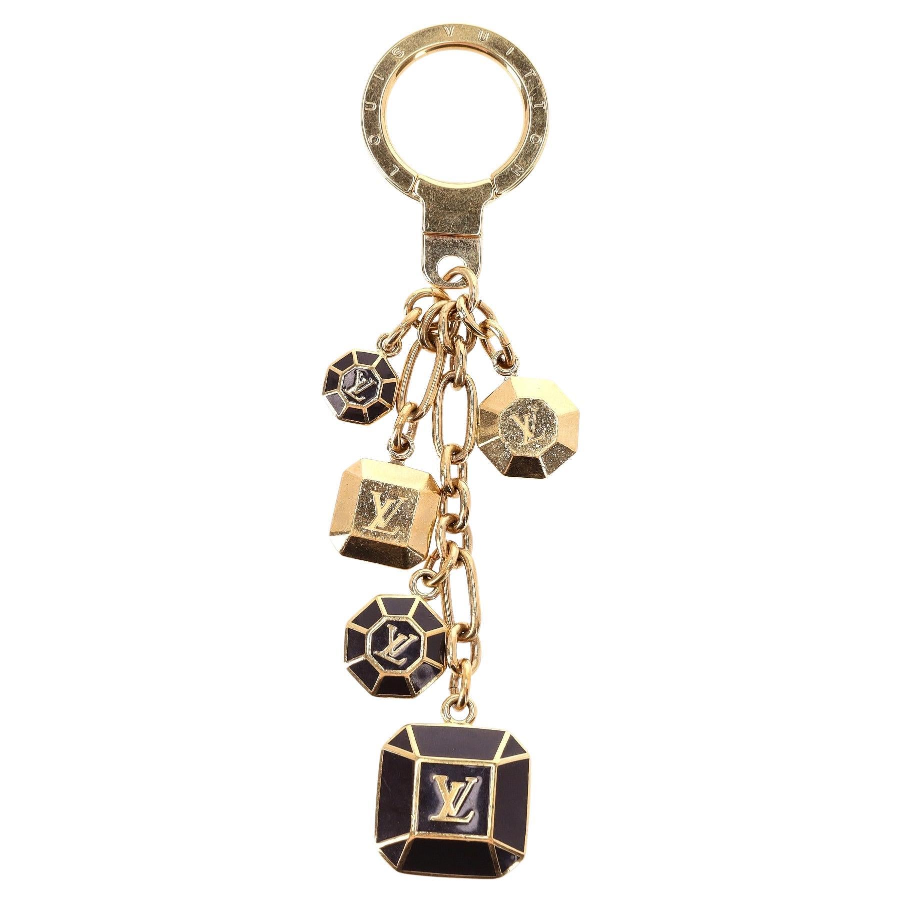 Louis Vuitton Multi Dangle 'LV' Logo Bag Charm For Sale