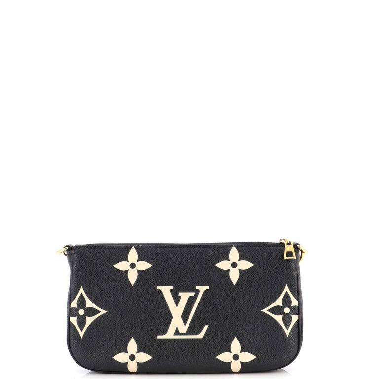 Louis Vuitton Multi Pochette Monogram Empreinte Bi-color Black in