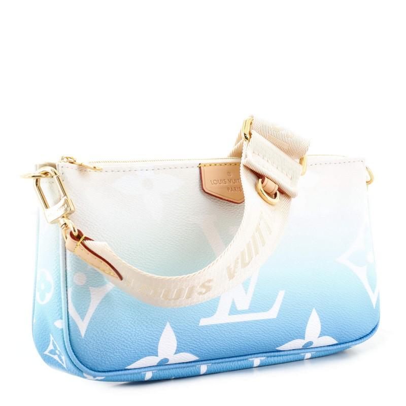 Condition: Good. Odor in interior. Loss of shape on base corner, creasing on exterior, minor darkening and wear on leather trims. Small indentations on strap base trims, scratches on hardware.
Accessories: With Strap
Measurements: Height 5