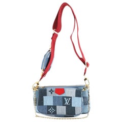 Louis Vuitton Multi Pochette Accessoires Damier and Monogram Patchwork De