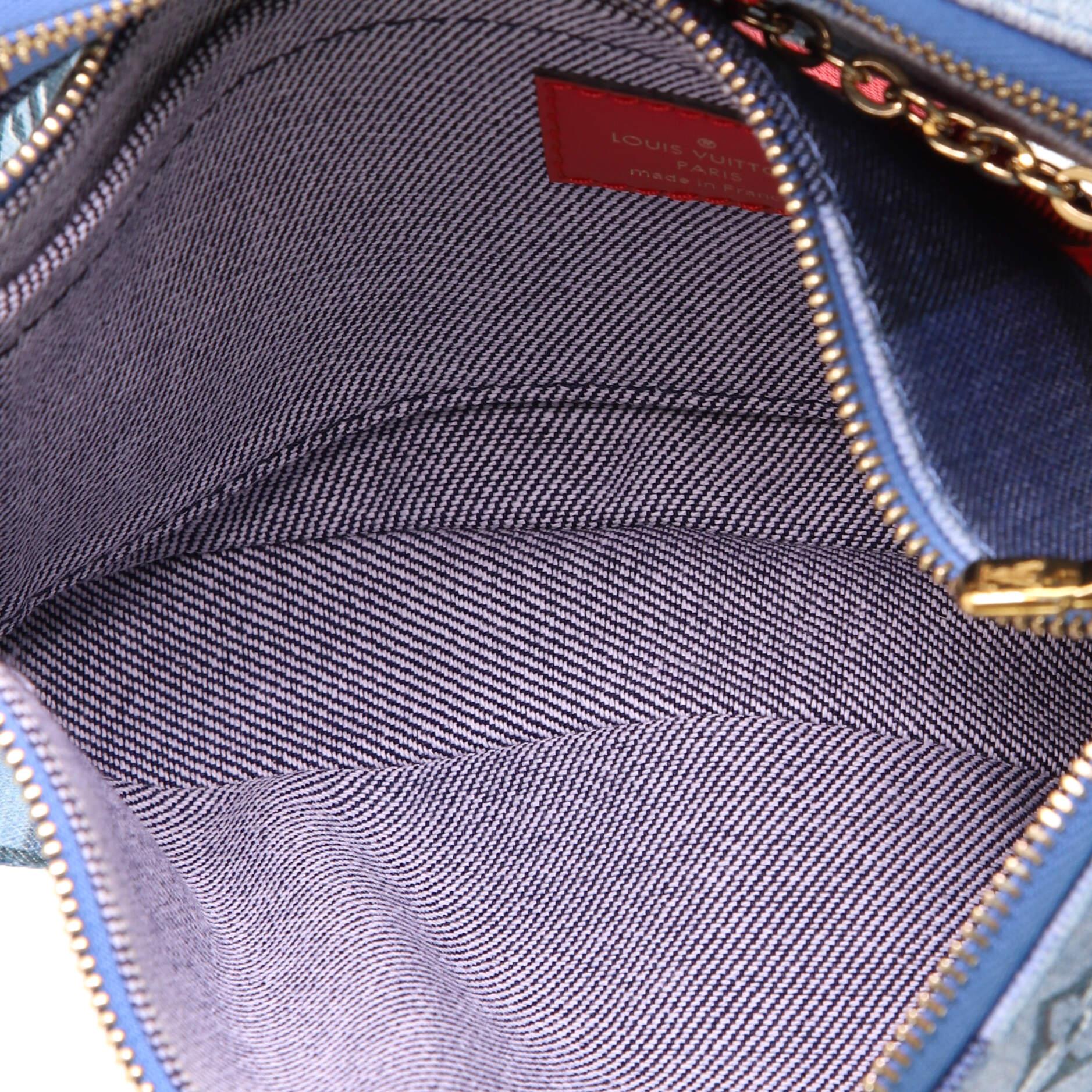 Louis Vuitton Multi Pochette Accessoires Damier and Monogram Patchwork Denim 2