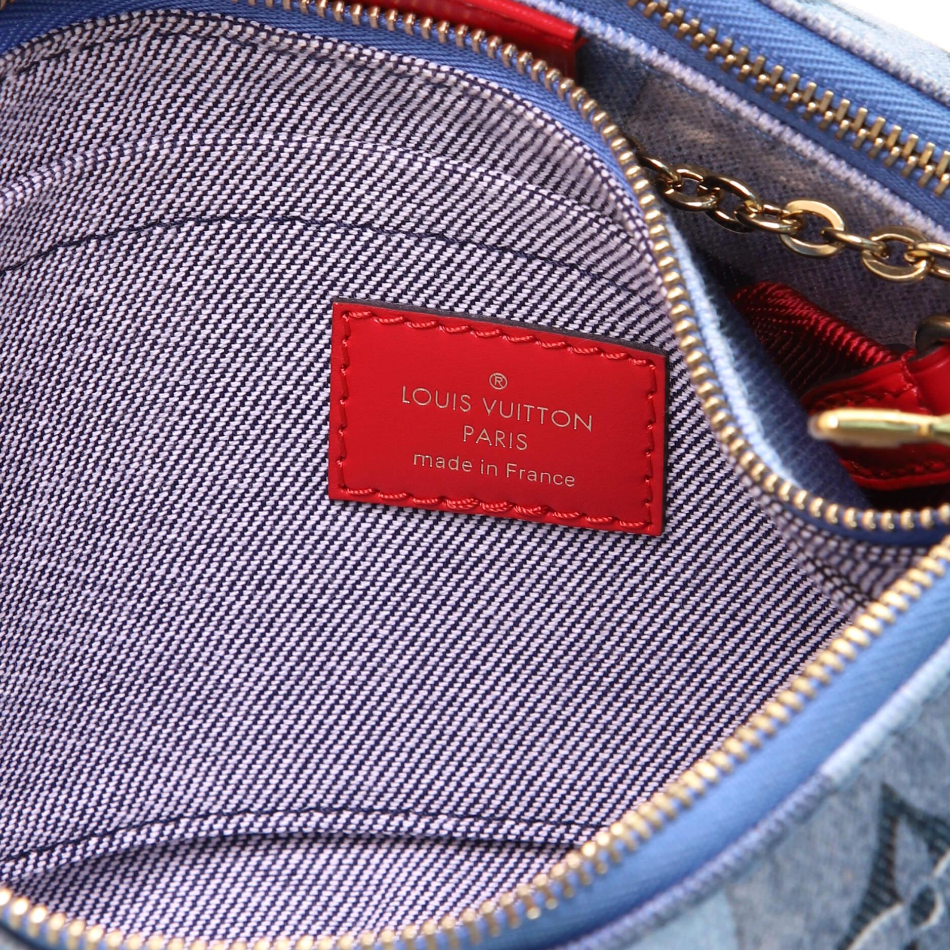 Louis Vuitton Multi Pochette Accessoires Damier and Monogram Patchwork Denim 3