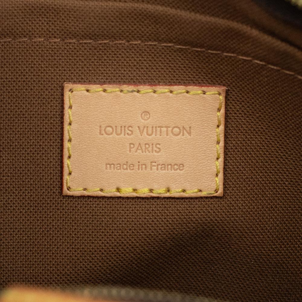 LOUIS VUITTON, Multi Pochette Accessoires in brown canvas  In Good Condition In Clichy, FR
