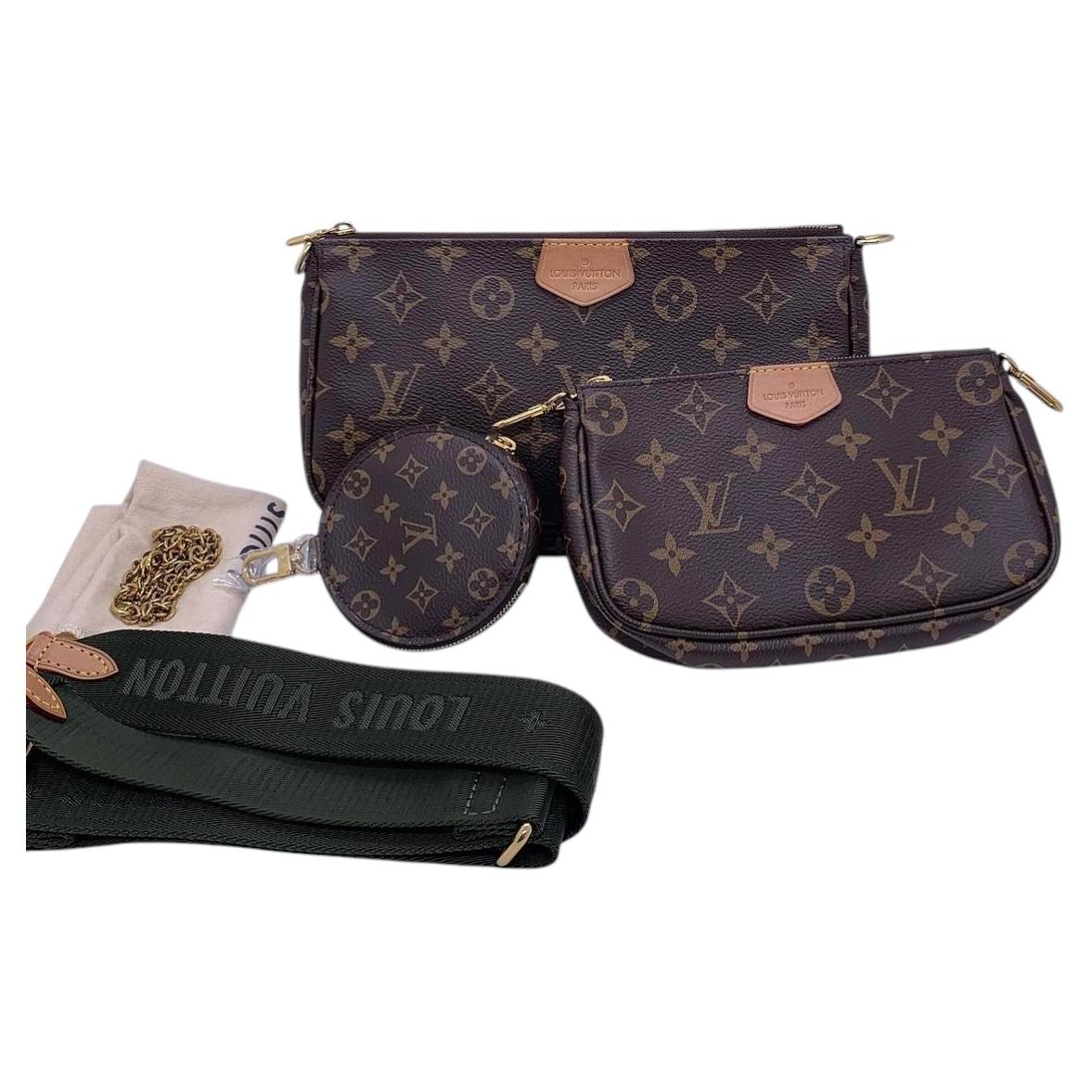 Louis Vuitton Multi Pochette Accessoires Monogram 5-in-1 Borsa M44823 Kaki & Greene