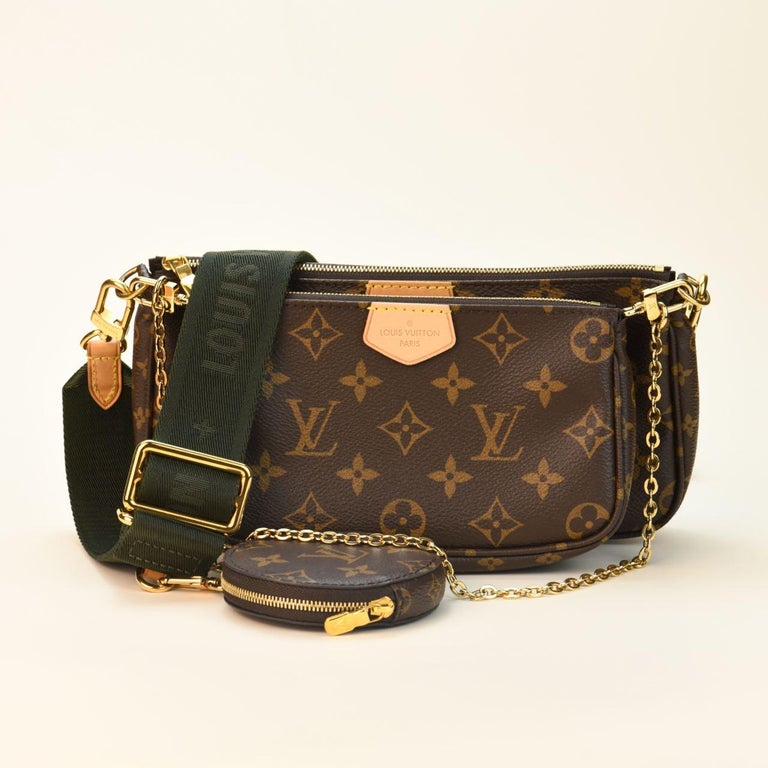 New in Box Louis Vuitton Multi Green Crossbody Pouch Bag For Sale at 1stDibs