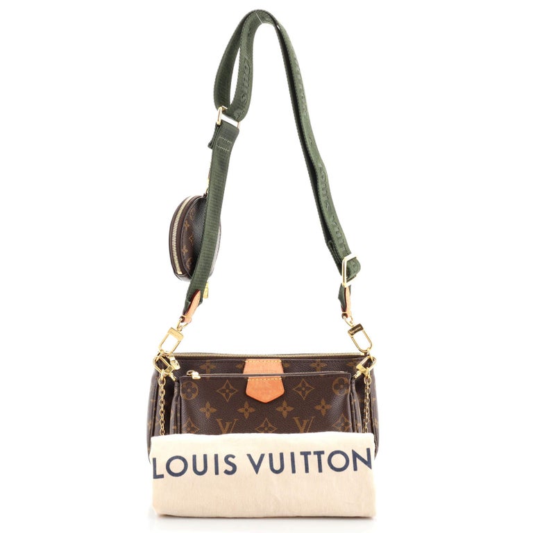 Louis Vuitton Monogram Canvas Khaki Multi Pochette Accessoires For Sale at  1stDibs