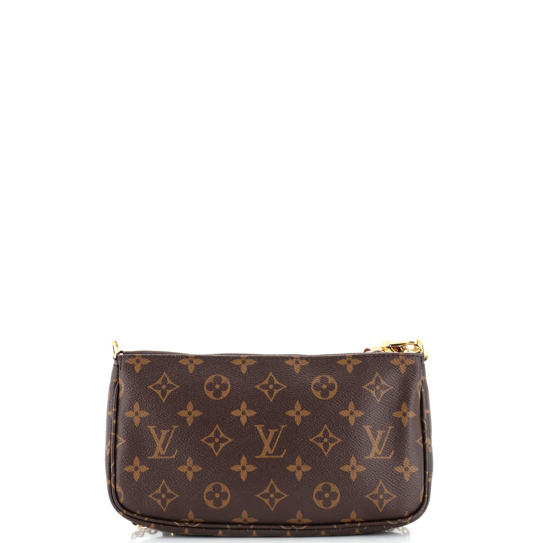 Louis Vuitton Multi Pochette Accessoires Lienzo Monograma en Bueno Estado en NY, NY