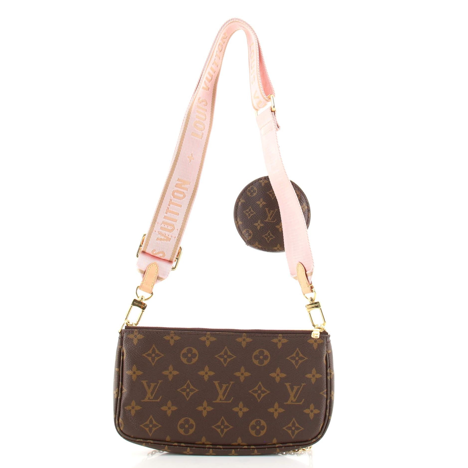 lv bag with pink strap