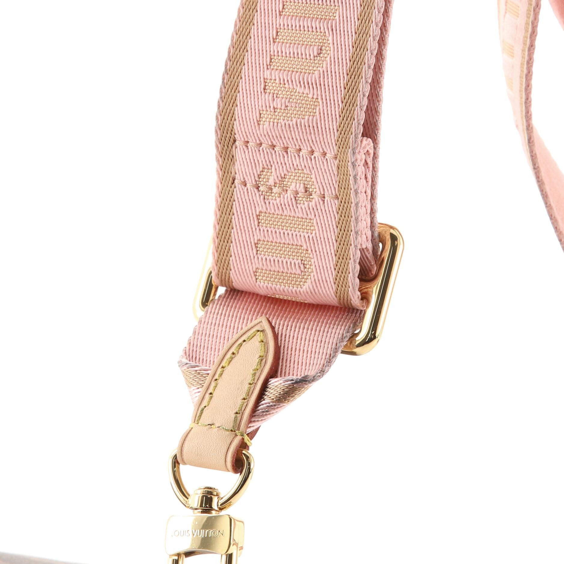 lv pink strap bag