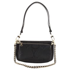 Louis Vuitton Arizona Beige Monogram Empreinte Multi Pochette Accesoires  72lz825 For Sale at 1stDibs