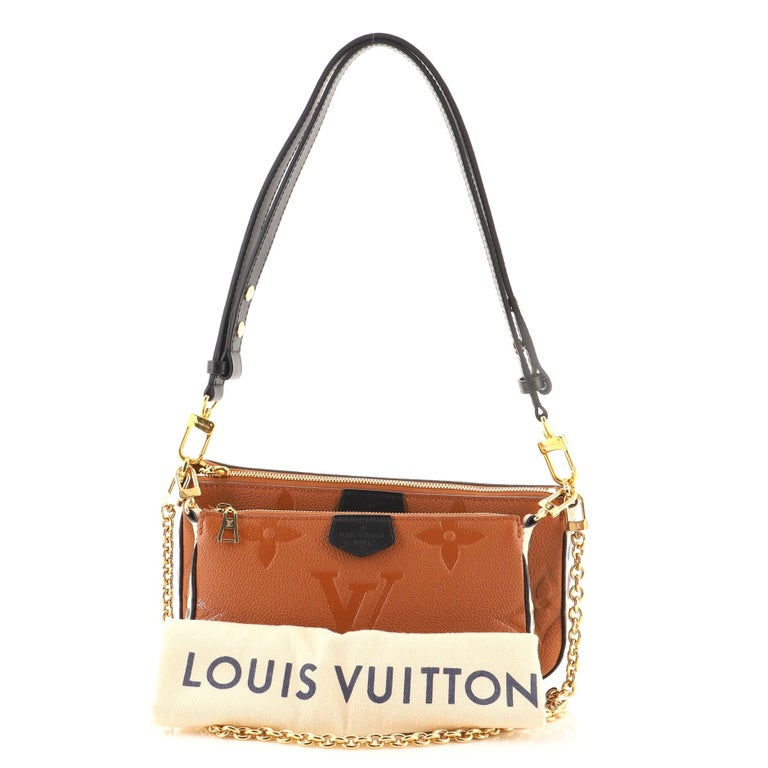 Louis Vuitton Multi Pochette Accessoires Wild at Heart Monogram Empreinte  Giant at 1stDibs
