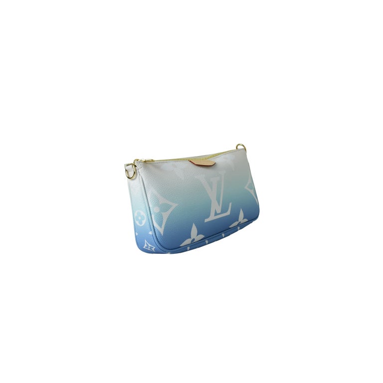 Multi pochette accessoires cloth crossbody bag Louis Vuitton Blue in Cloth  - 15261444