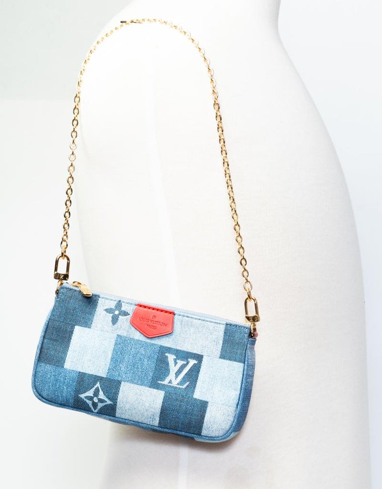 Louis Vuitton Multi Pochette Denim Blue (2019) For Sale at 1stDibs  multi  pochette louis vuitton, louis vuitton denim bag with red strap, lv multi  pochette bag