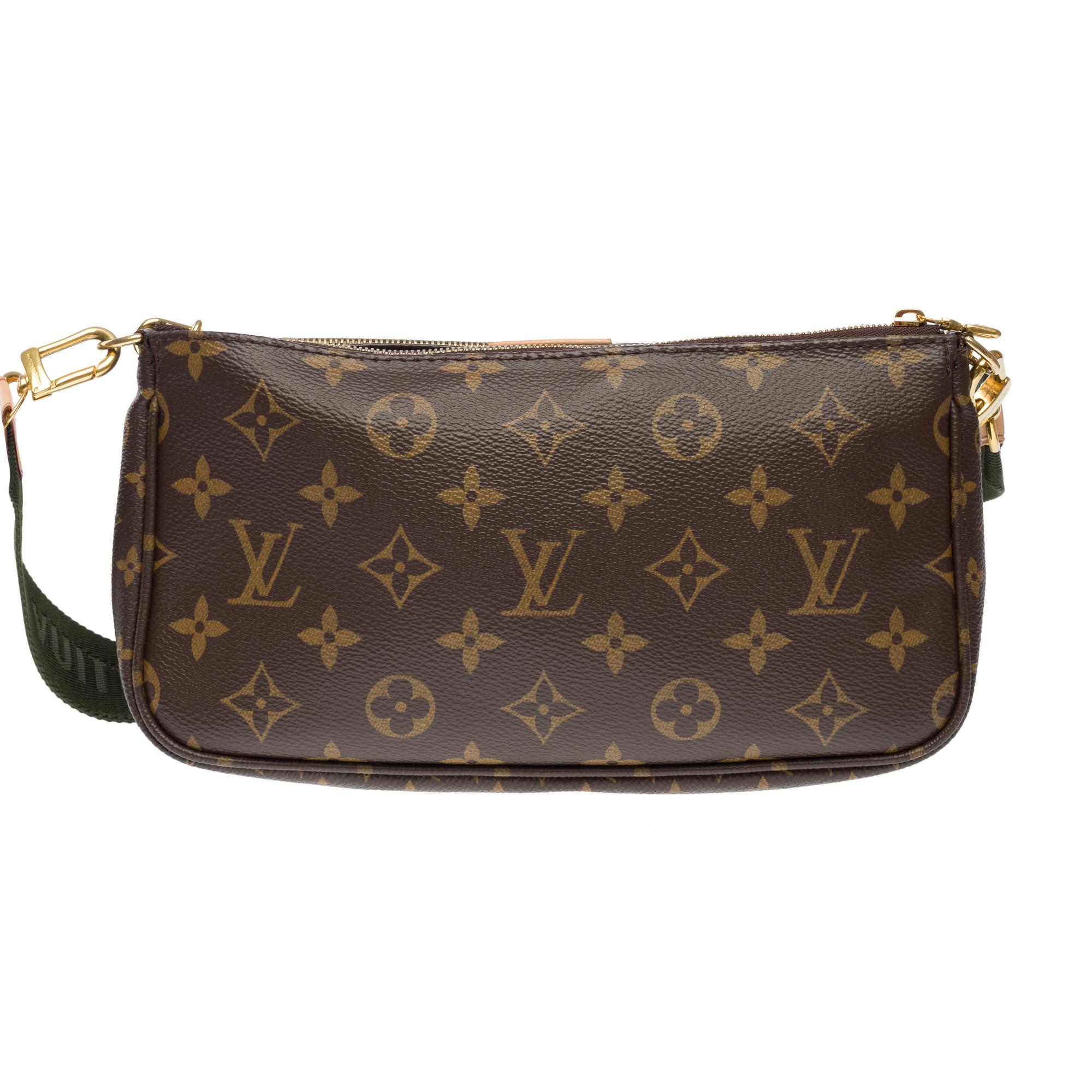 Black Louis Vuitton Multi-Pochette in brown monogram canvas, GHW
