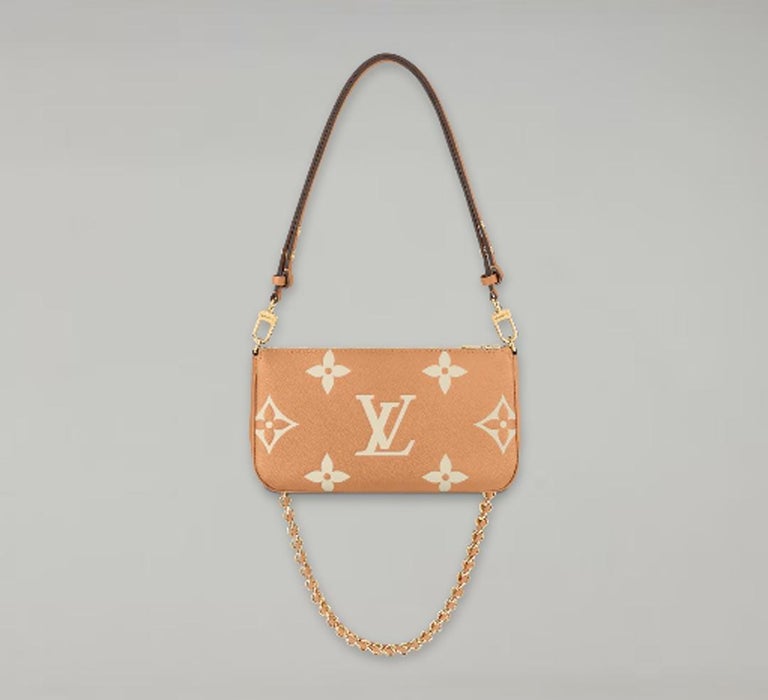 Louis Vuitton Bi-Color Black/Cream Monogram Empreinte Leather Multi Accessories Pochette Bag