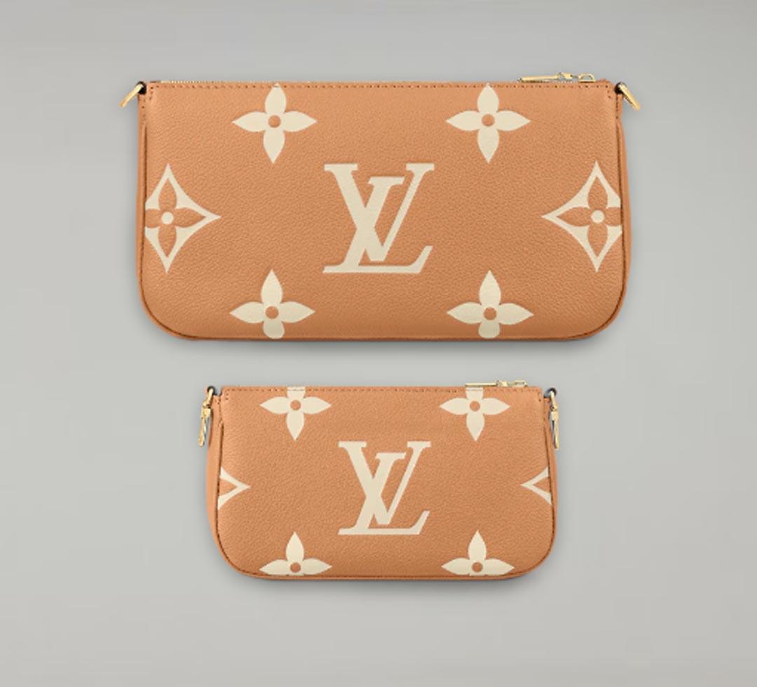 Women's or Men's Louis Vuitton Multi Pouch Accessories Arizona / Beige Monogram Empreinte Leather
