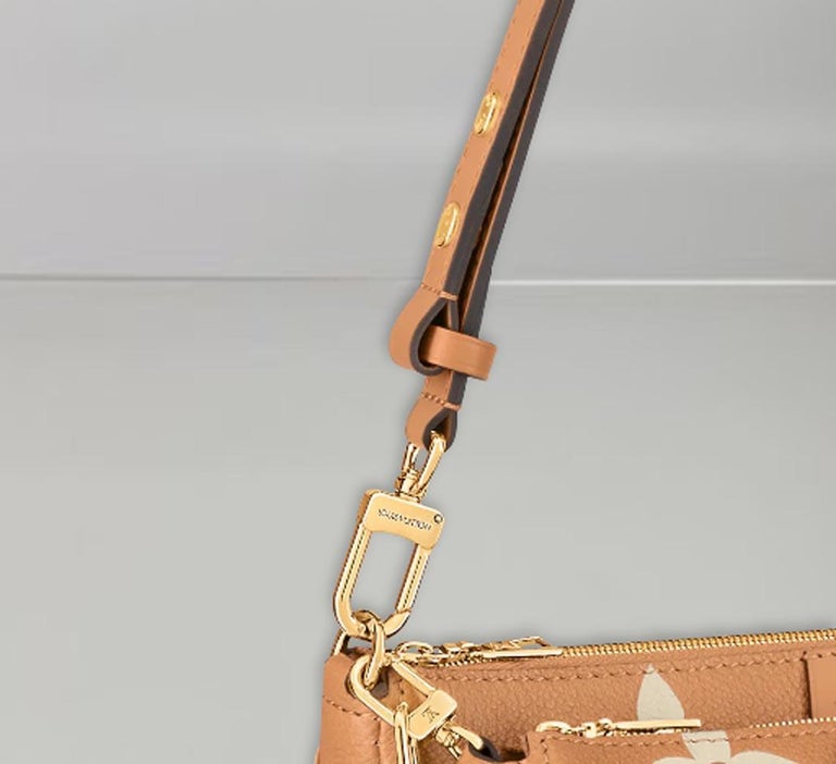 Louis Vuitton Beige Leather Adjustable Shoulder Strap Louis Vuitton