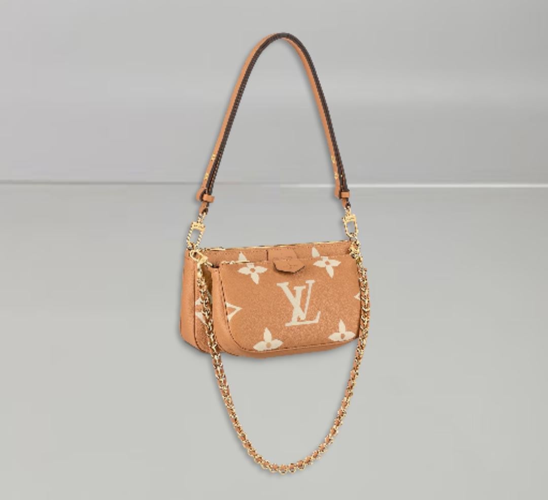 Louis Vuitton Multi Pouch Accessories Arizona / Beige Monogram Empreinte Leather 4