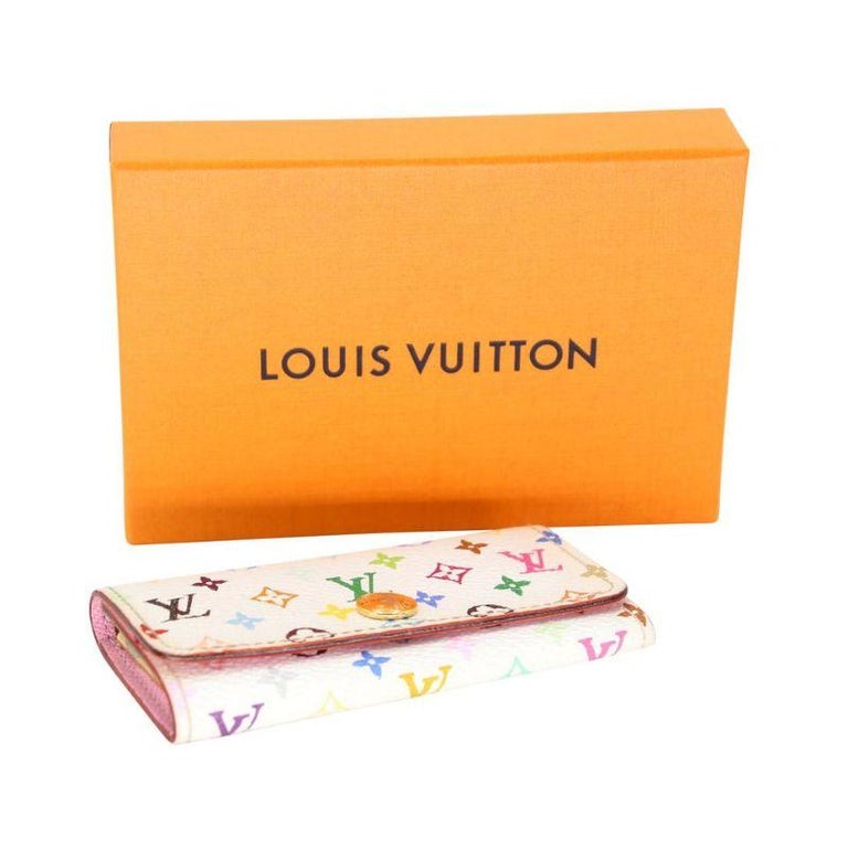 Louis Vuitton Multicles Multicolor Canvas 4 Key Holder Black