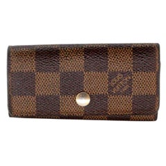 Used Louis Vuitton Multicles 6 Key Holder Monogram Damier Canvas Wallet LV-0817N-0006