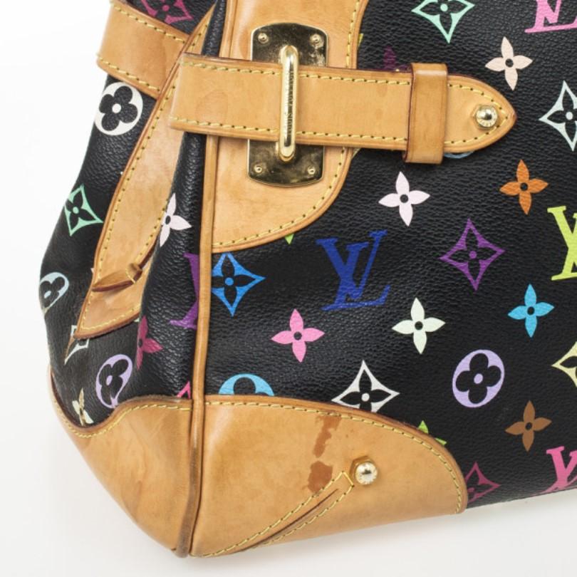 Women's Louis Vuitton Multicolor Black Claudia Satchel