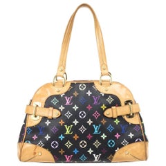 Louis Vuitton Multicolor Black Claudia Satchel