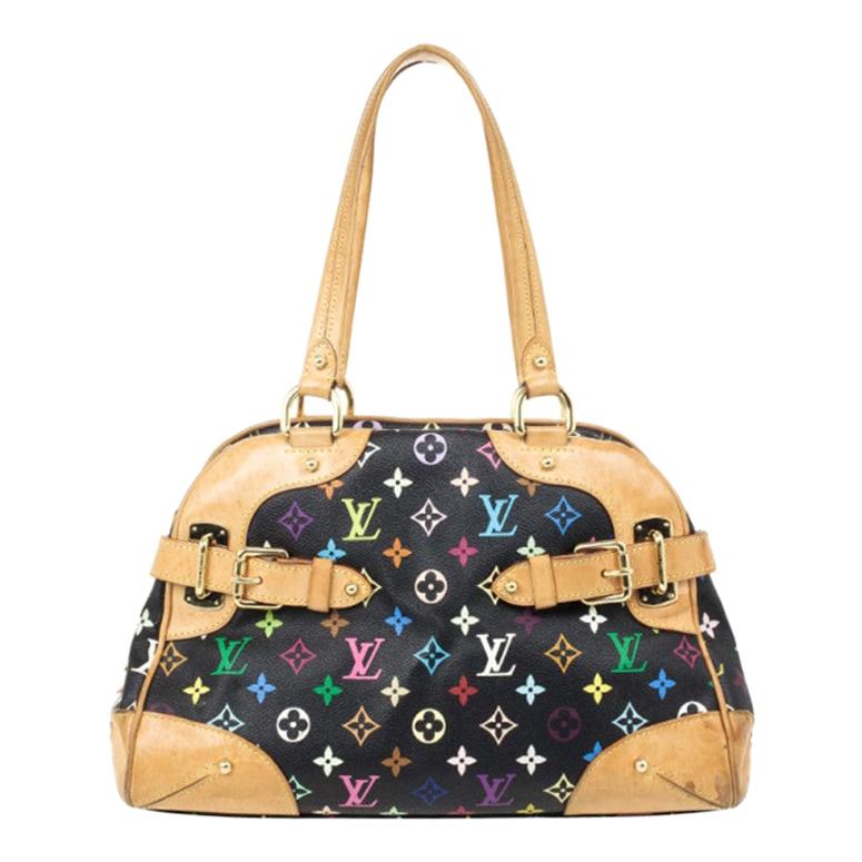 Louis Vuitton Multicolor Black Claudia Satchel