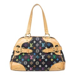 Louis Vuitton Multicolor Black Claudia Satchel