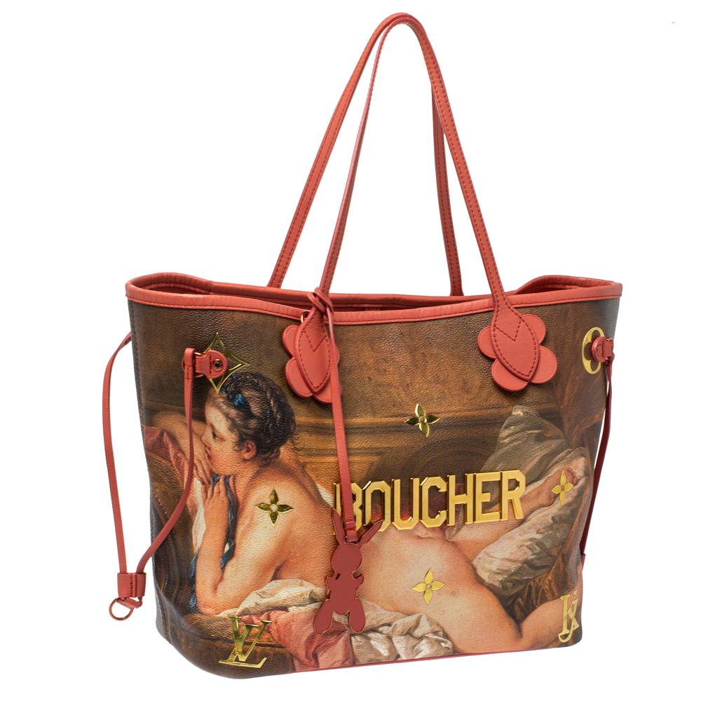 Bolso MM Jeff Koons Boucher Neverfull de lona multicolor Louis Vuitton en Bueno Estado en Dubai, Al Qouz 2