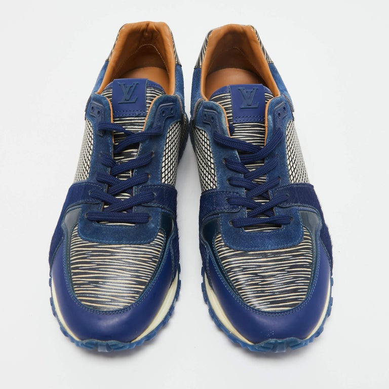 Louis Vuitton Multicolor EPI Calf Hair and Suede Run Away Sneakers Size 38.5