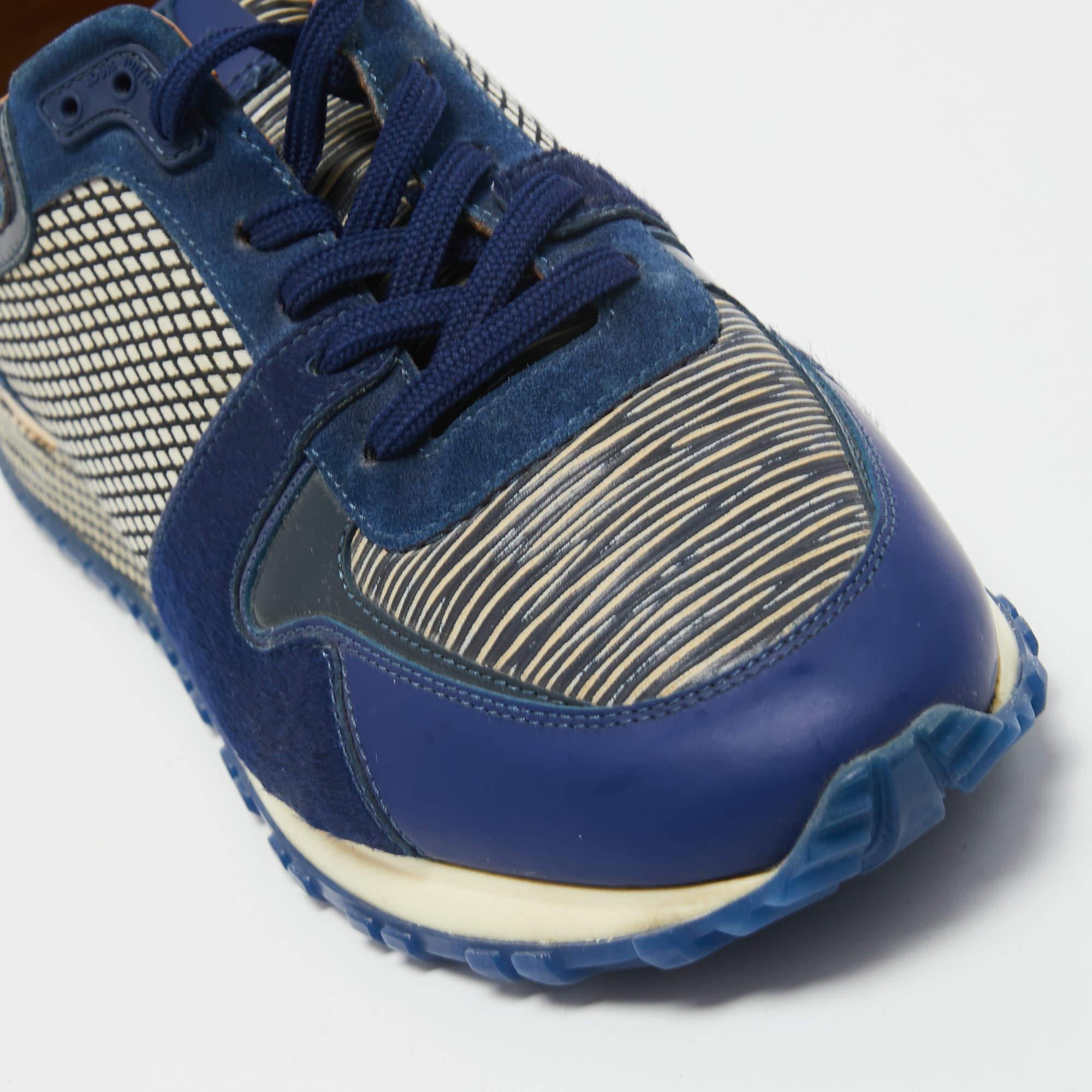 Louis Vuitton Multicolor Epi Calf Hair and Suede Run Away Sneakers Size 38.5 1