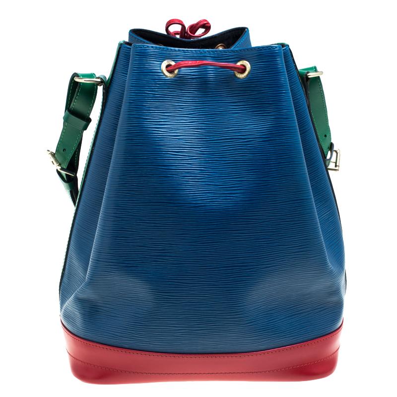Louis Vuitton Multicolor Epi Leather Noe Shoulder Bag In Good Condition In Dubai, Al Qouz 2