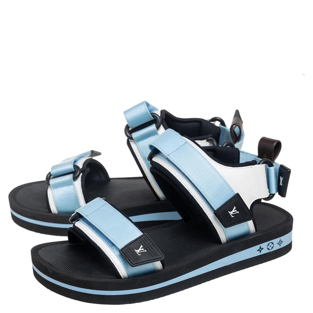  Louis Vuitton - Sandales arcade en cuir et tissu multicolore, taille 37 Pour femmes 