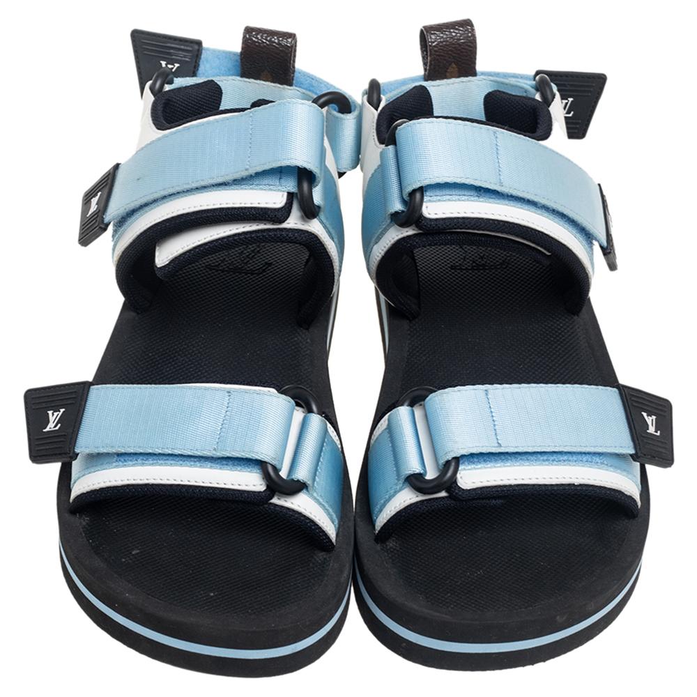 Louis Vuitton - Sandales arcade en cuir et tissu multicolore, taille 37 3