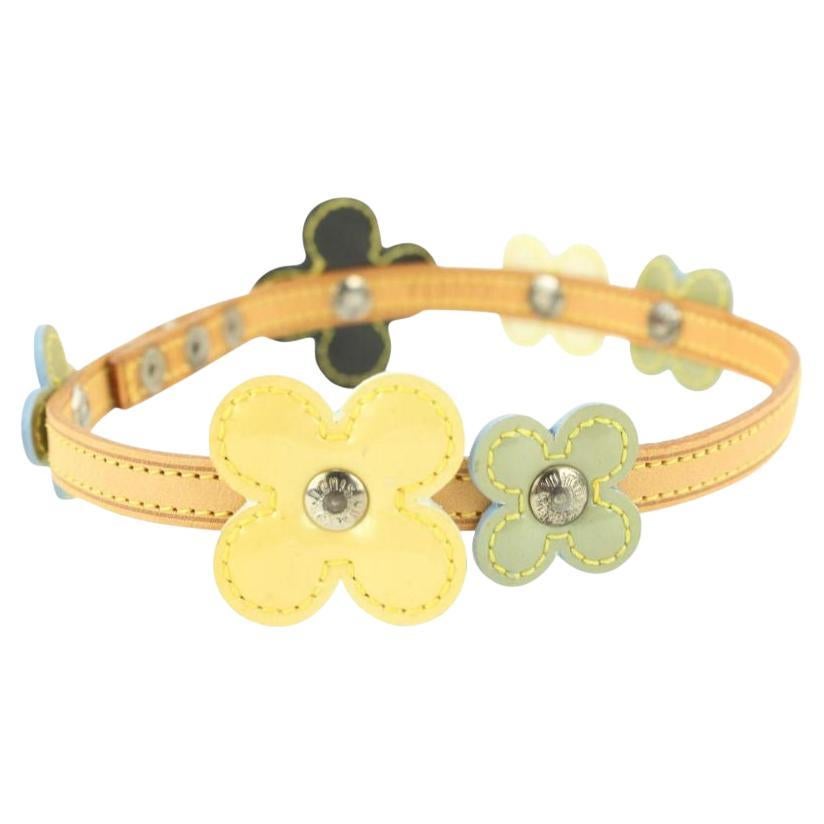 Louis Vuitton Multicolor Fleur Vachetta Belt Wrap Bracelet 65lvs629 