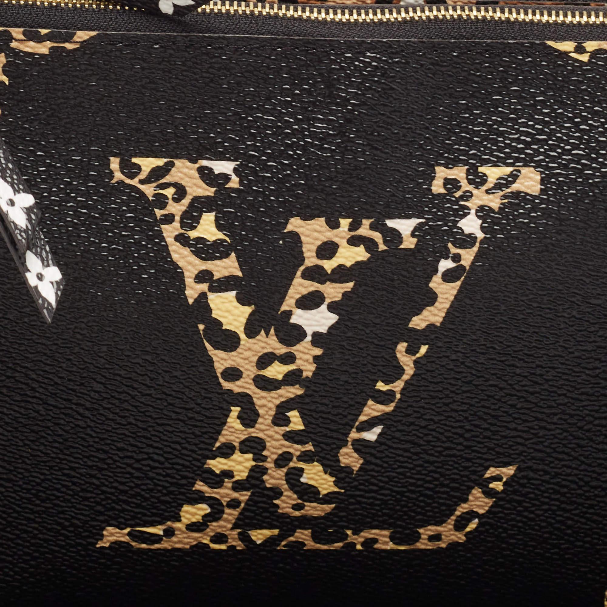 Louis Vuitton Multicolor Riese Monogramm Leinwand Dschungel Doppel-Zip-Pochette Damen im Angebot