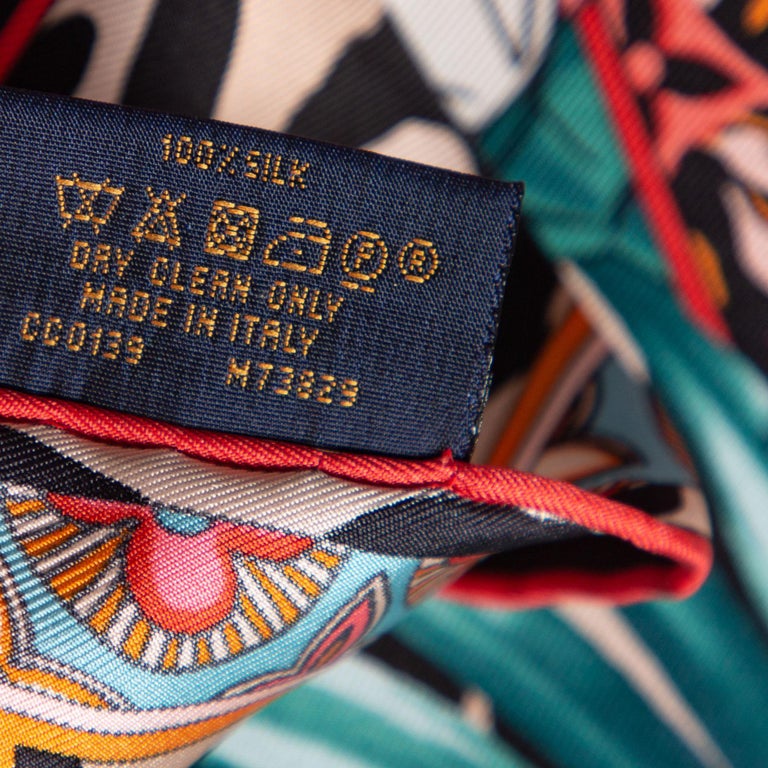 Louis Vuitton Multicolor Jungle Fever Silk Scarf at 1stDibs